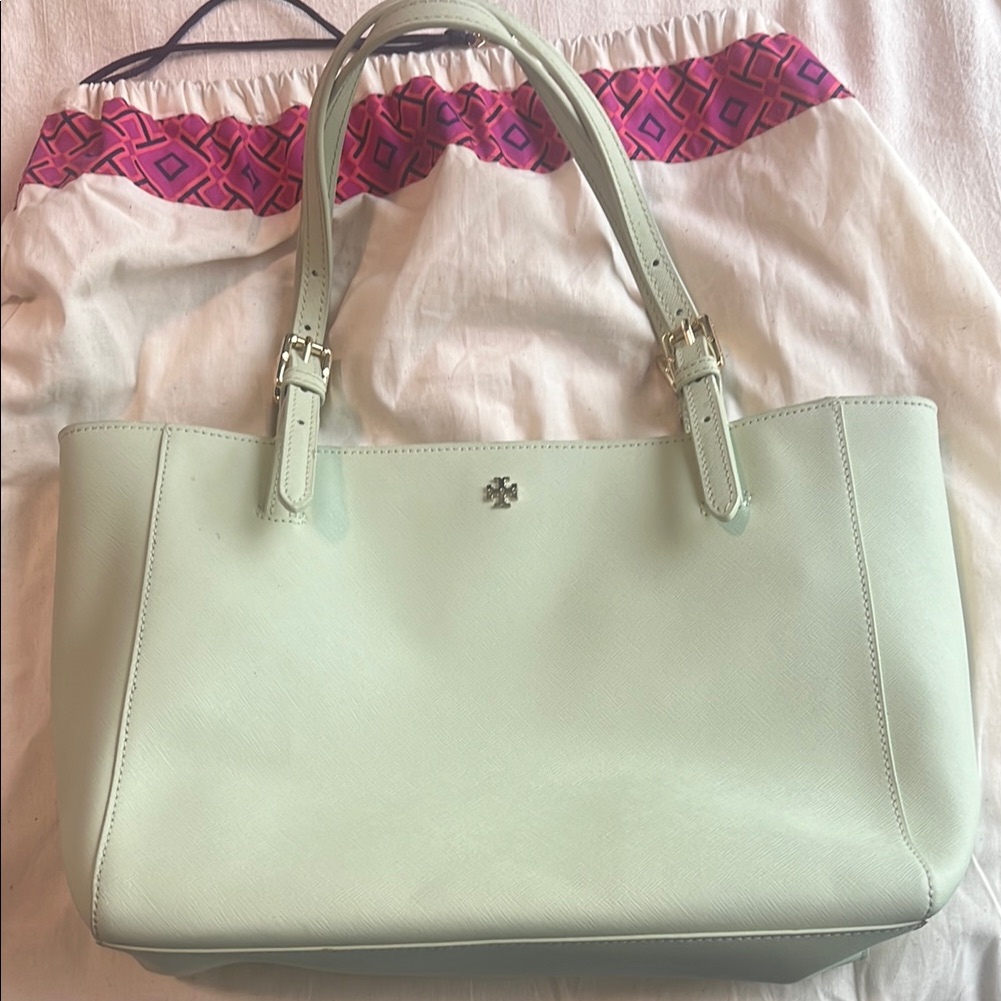 Tory Burch Mint Green Tote Bag